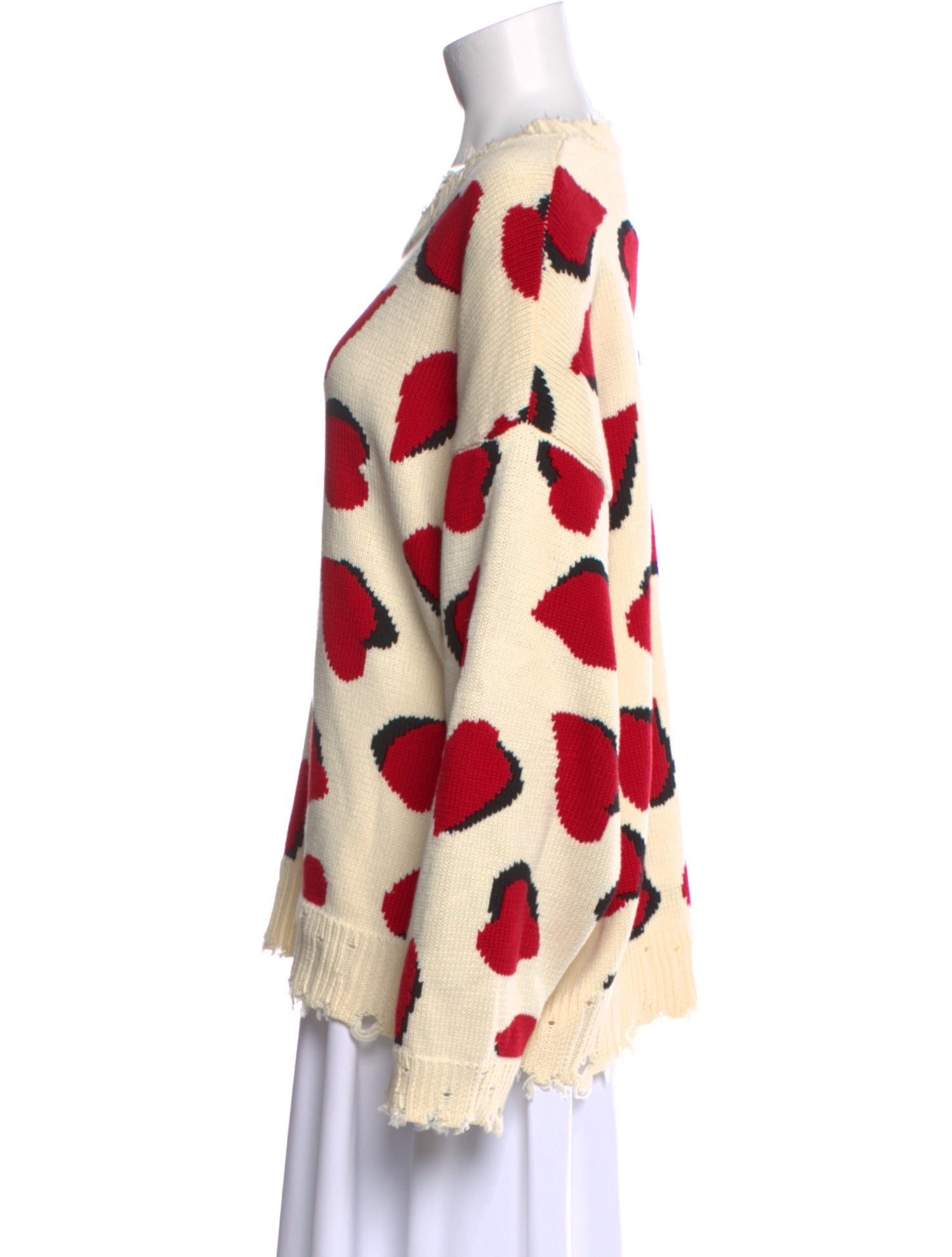 R13 Printed Crew Neck Sweater