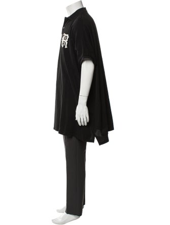 R13 Collar Short Sleeve Polo Shirt