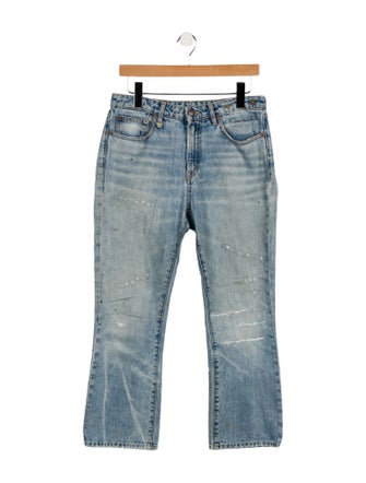 R13 Mid-Rise Straight Leg Jeans