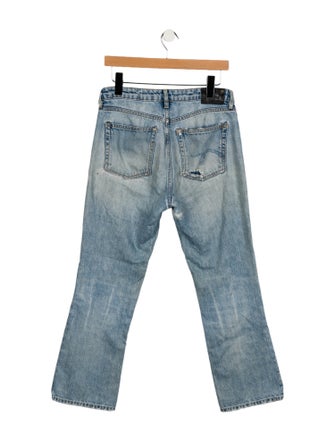 R13 Mid-Rise Straight Leg Jeans