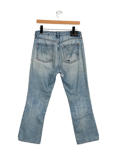 R13 Mid-Rise Straight Leg Jeans