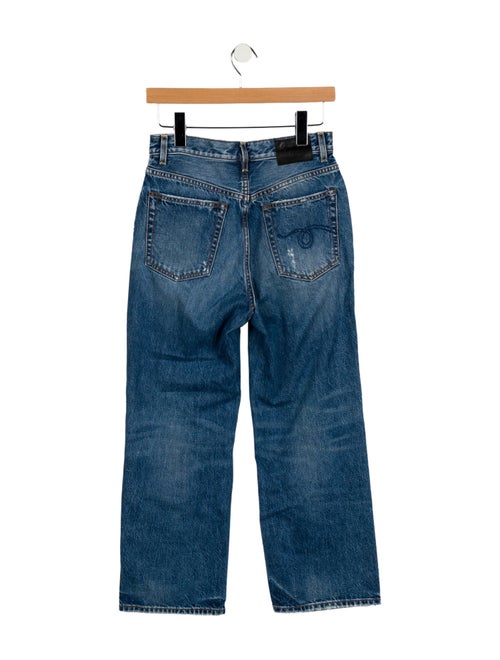 R13 High-Rise Straight Leg Jeans