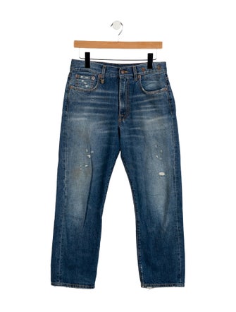 R13 Mid-Rise Straight Leg Jeans