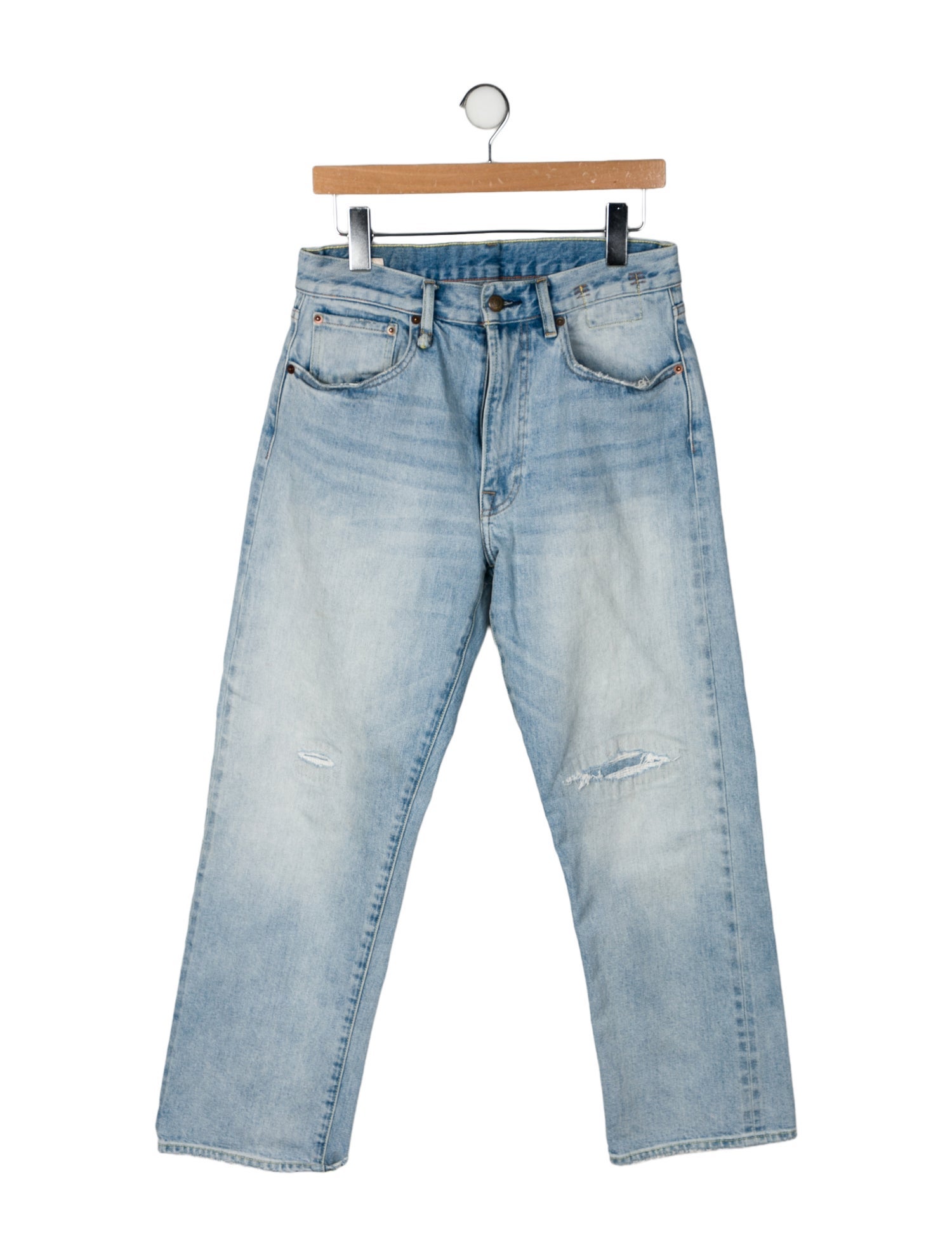 R13 High-Rise Straight Leg Jeans