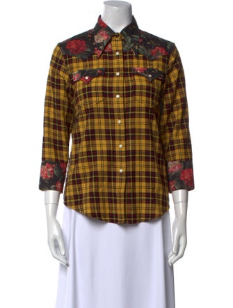 R13 Plaid Print Sweater