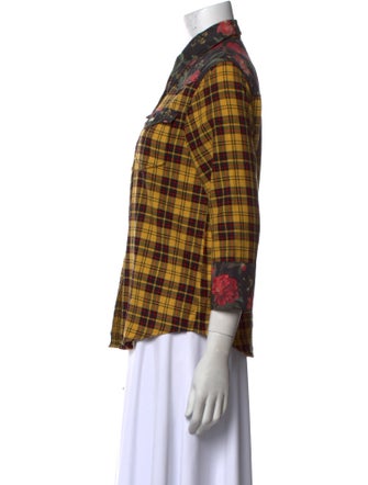 R13 Plaid Print Sweater