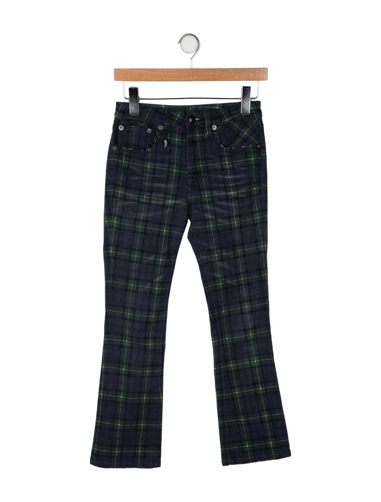 R13 Mid-Rise Straight Leg Jeans