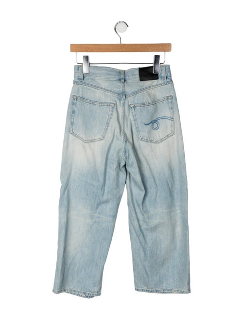 R13 Mid-Rise Wide Leg Jeans