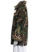 R13 Camouflage Print Utility Jacket
