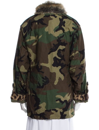 R13 Camouflage Print Utility Jacket