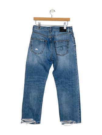 R13 Mid-Rise Straight Leg Jeans
