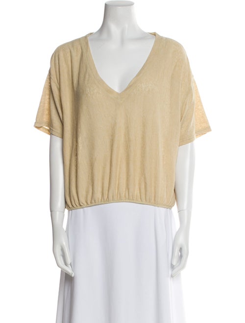 R13 Linen V-Neck T-Shirt