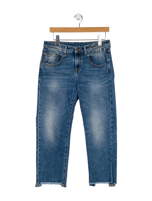 R13 Mid-Rise Straight Leg Jeans