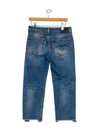 R13 Mid-Rise Straight Leg Jeans