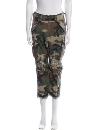R13 Camouflage Print Skinny Leg Pants