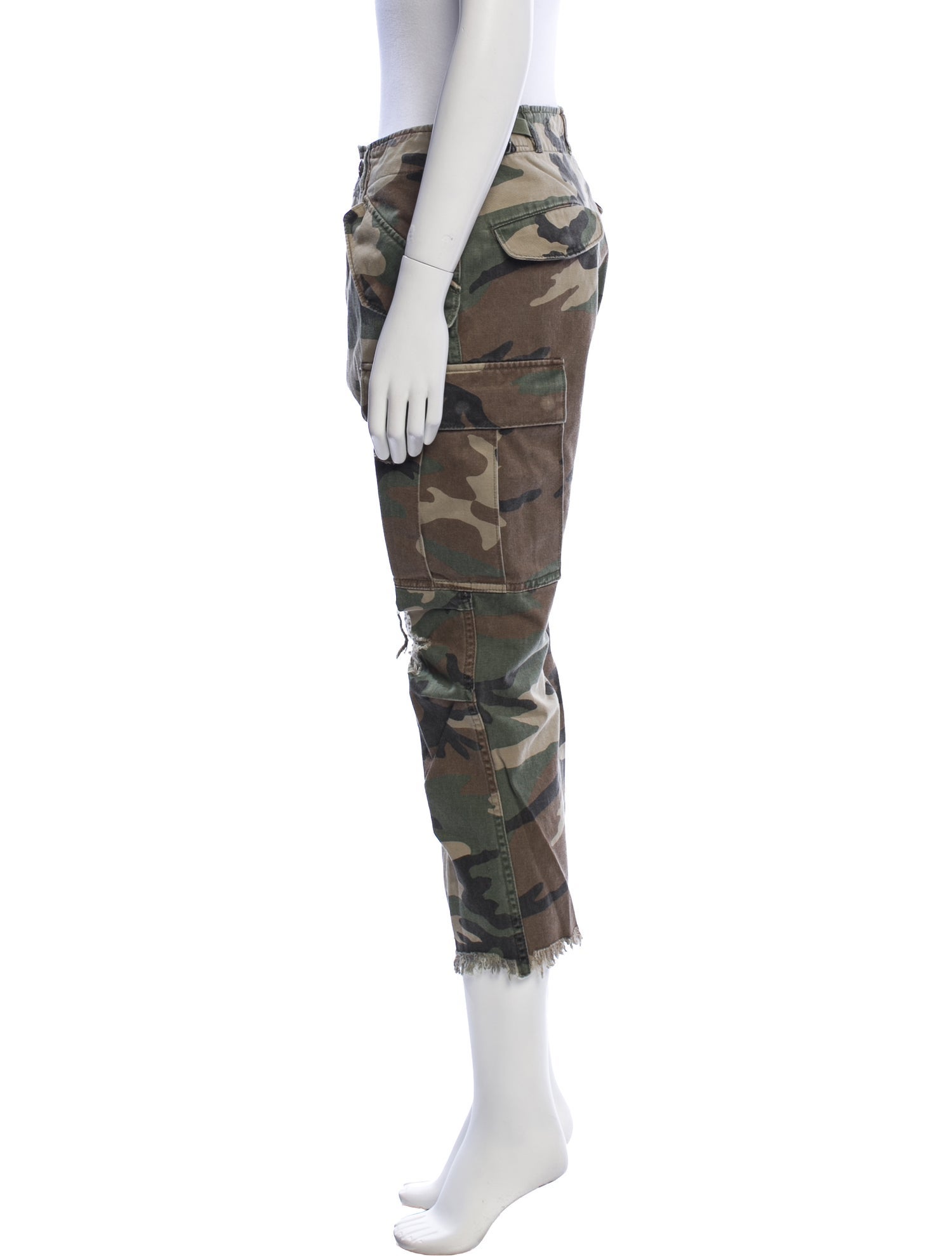 R13 Camouflage Print Skinny Leg Pants