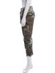 R13 Camouflage Print Skinny Leg Pants