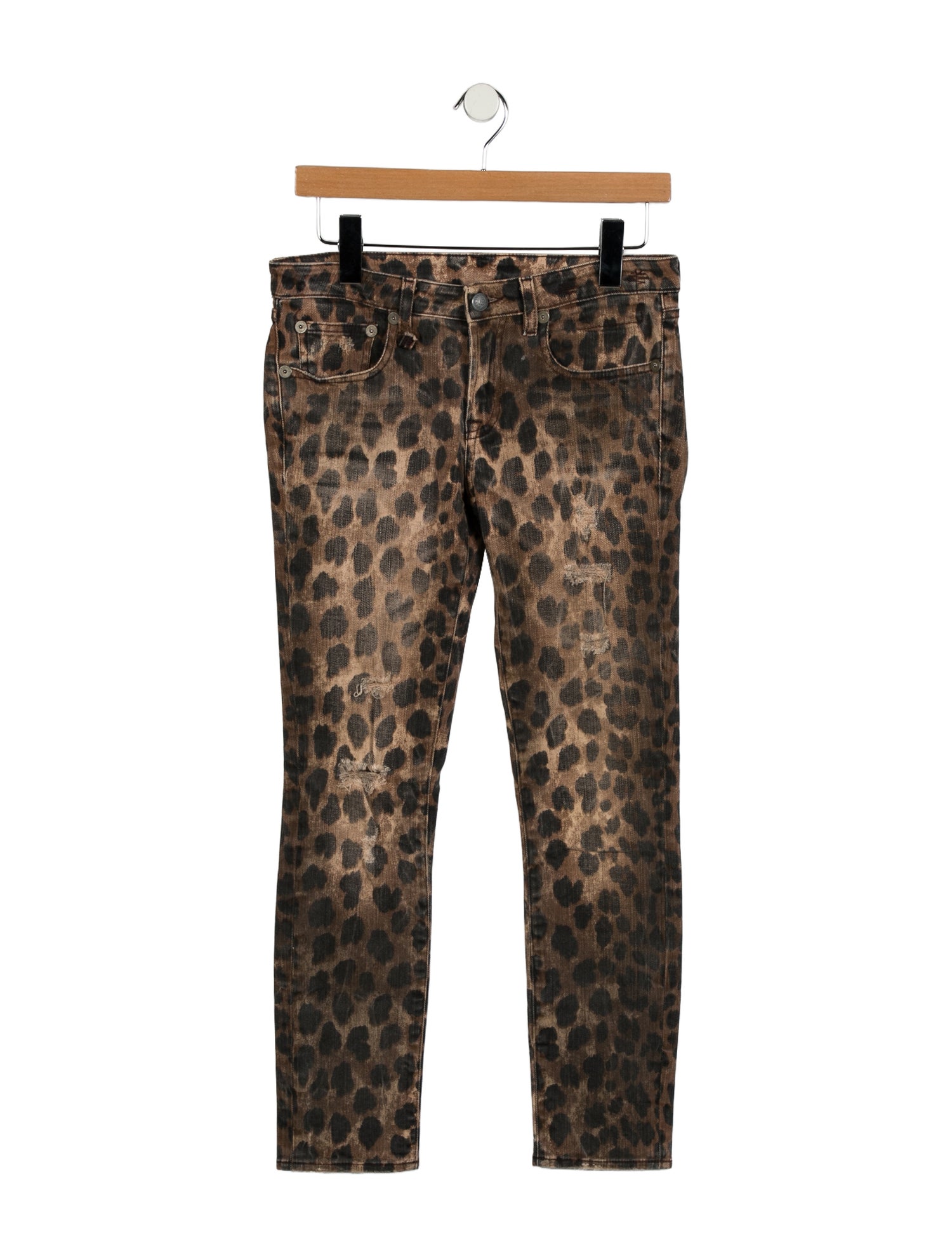 R13 Mid-Rise Skinny Leg Jeans