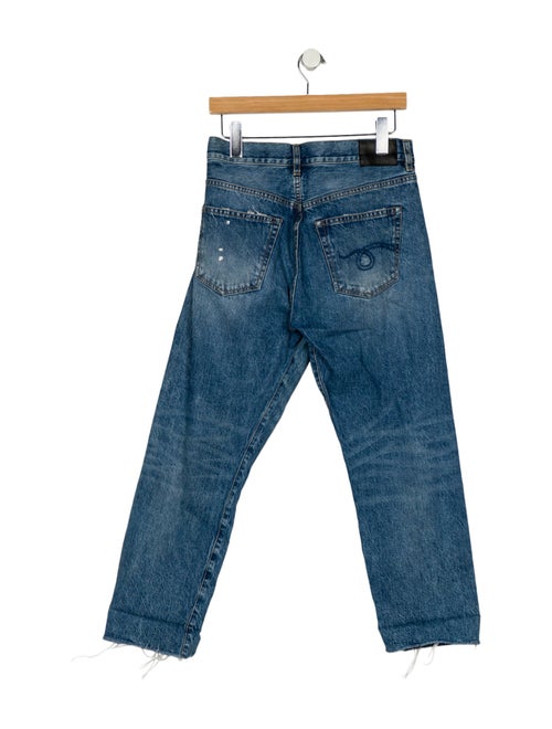 R13 High-Rise Straight Leg Jeans