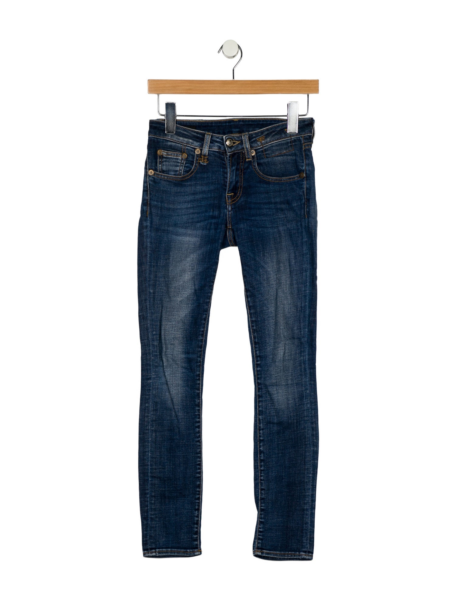 R13 Low-Rise Skinny Leg Jeans