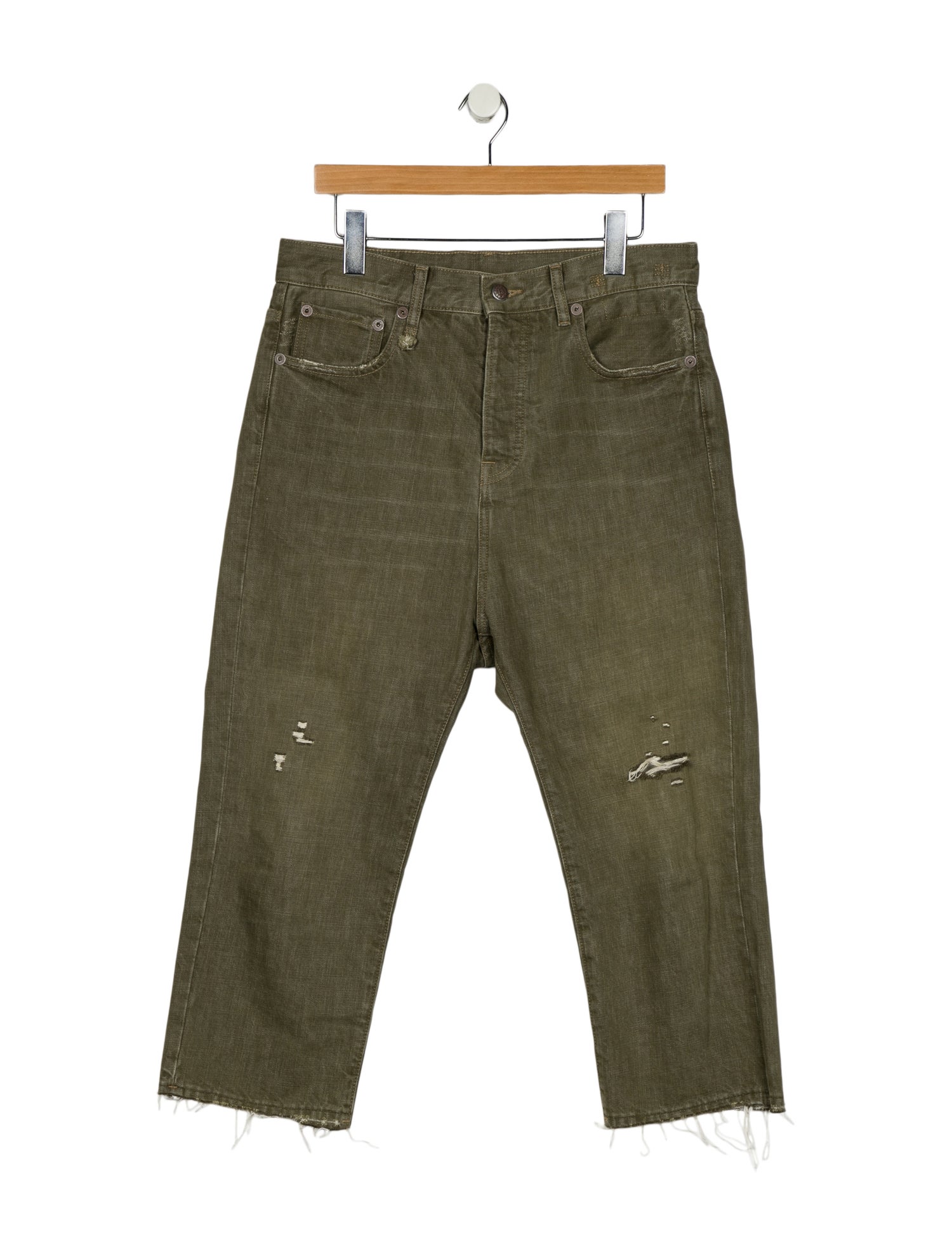 R13 High-Rise Straight Leg Jeans