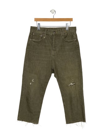 R13 High-Rise Straight Leg Jeans