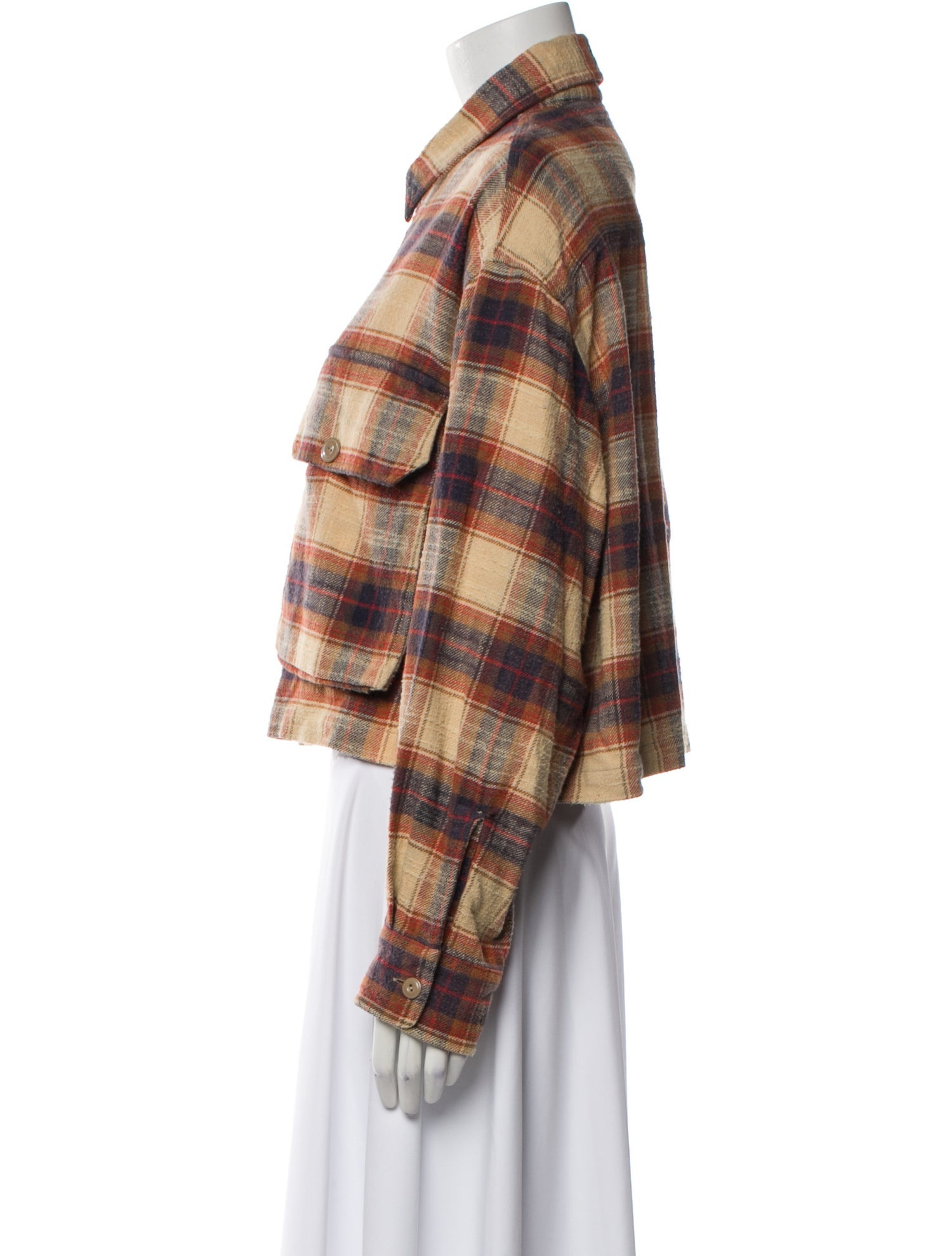 R13 Plaid Print Evening Jacket