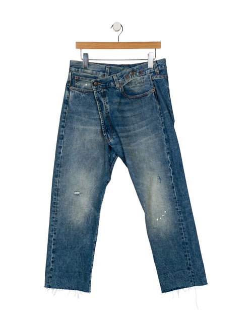 R13 High-Rise Straight Leg Jeans
