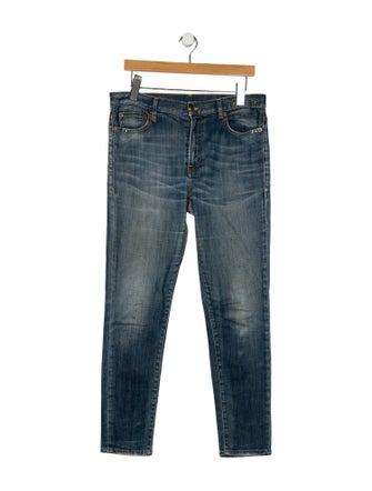 R13 Mid-Rise Straight Leg Jeans