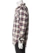 R13 Plaid Print Long Sleeve Shirt