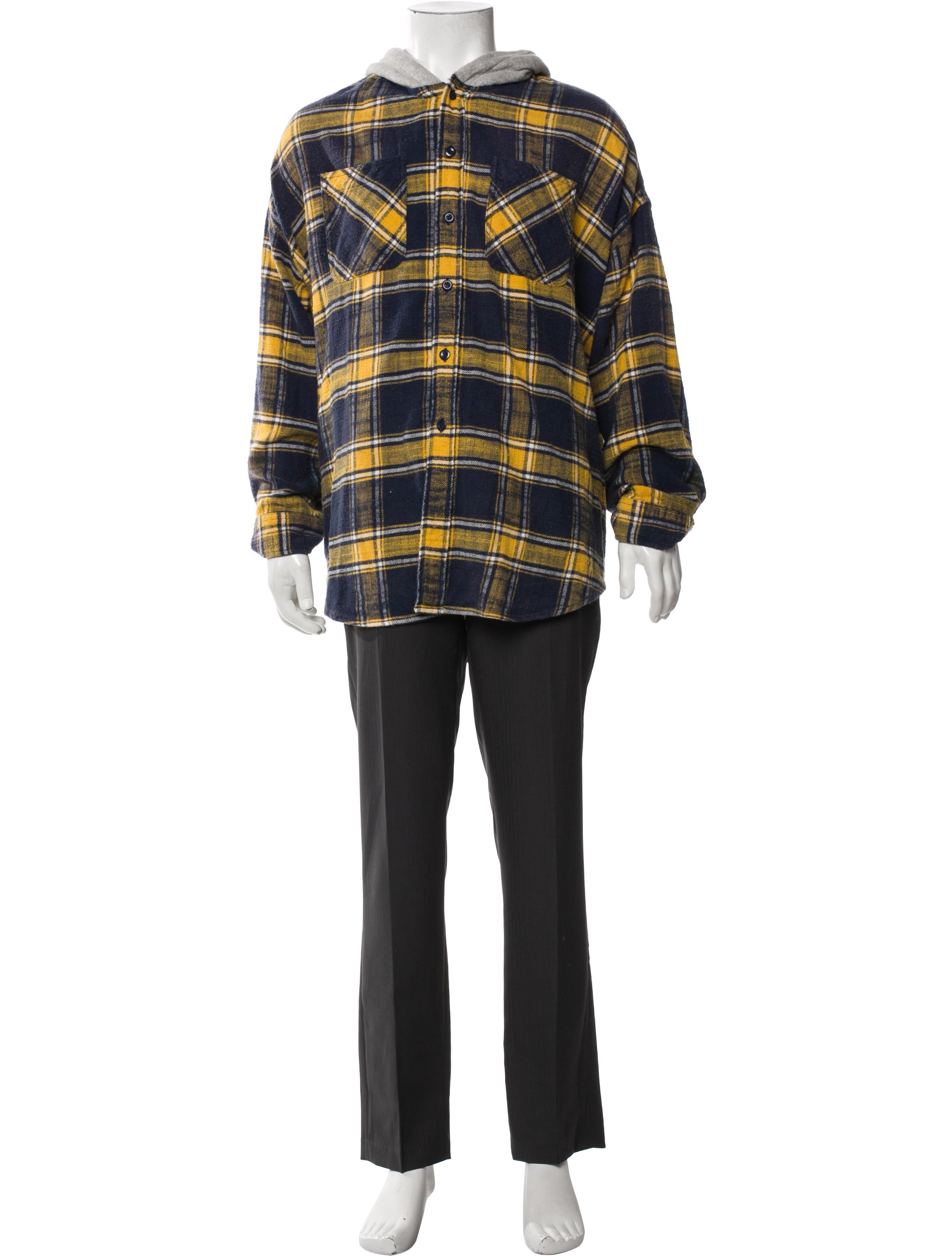 R13 Plaid Print Parka