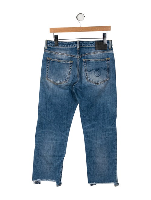 R13 Mid-Rise Straight Leg Jeans
