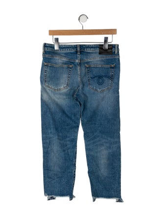 R13 Mid-Rise Straight Leg Jeans