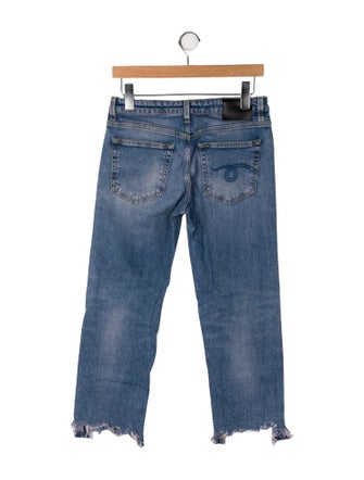 R13 Mid-Rise Straight Leg Jeans
