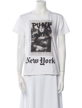 R13 Graphic Print Crew Neck T-Shirt