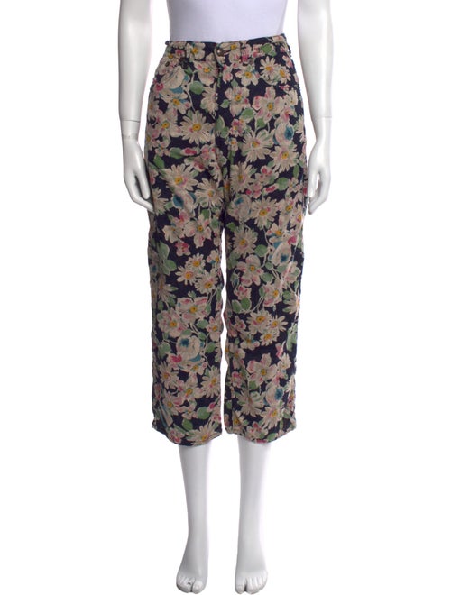 R13 Floral Print Straight Leg Pants