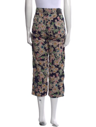 R13 Floral Print Straight Leg Pants