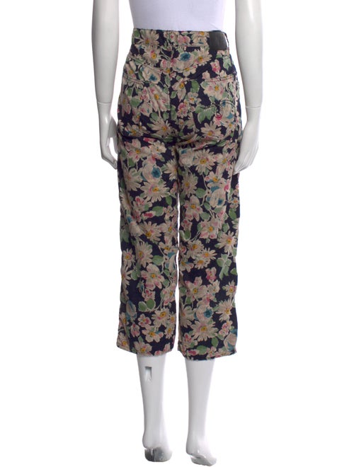 R13 Floral Print Straight Leg Pants