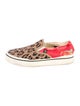 R13 Canvas Animal Print Slingback Flats