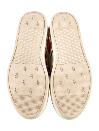 R13 Canvas Animal Print Slingback Flats