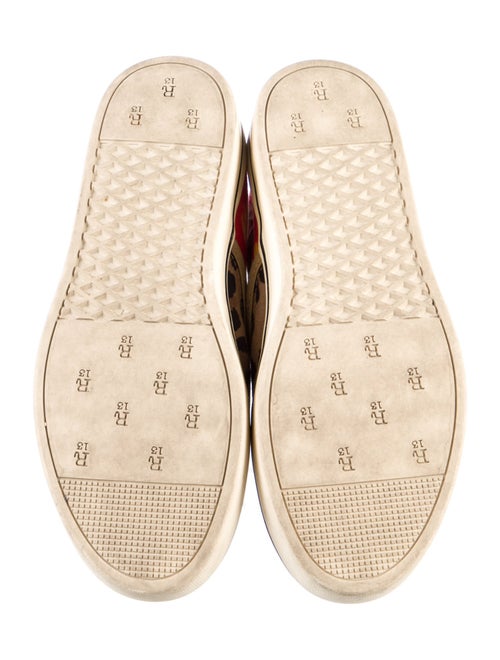 R13 Canvas Animal Print Slingback Flats