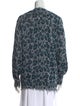 R13 Animal Print V-Neck Sweater