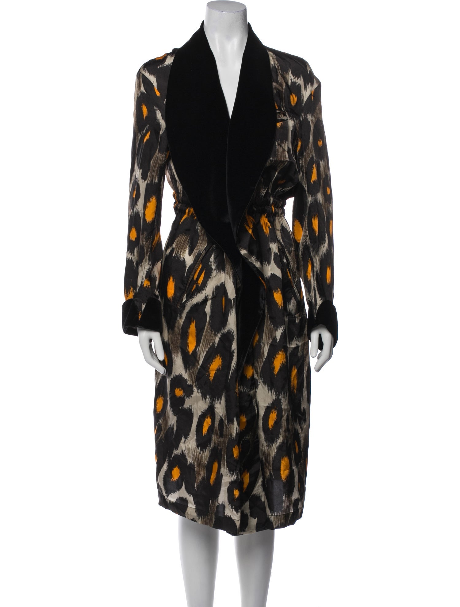 R13 Animal Print Robe