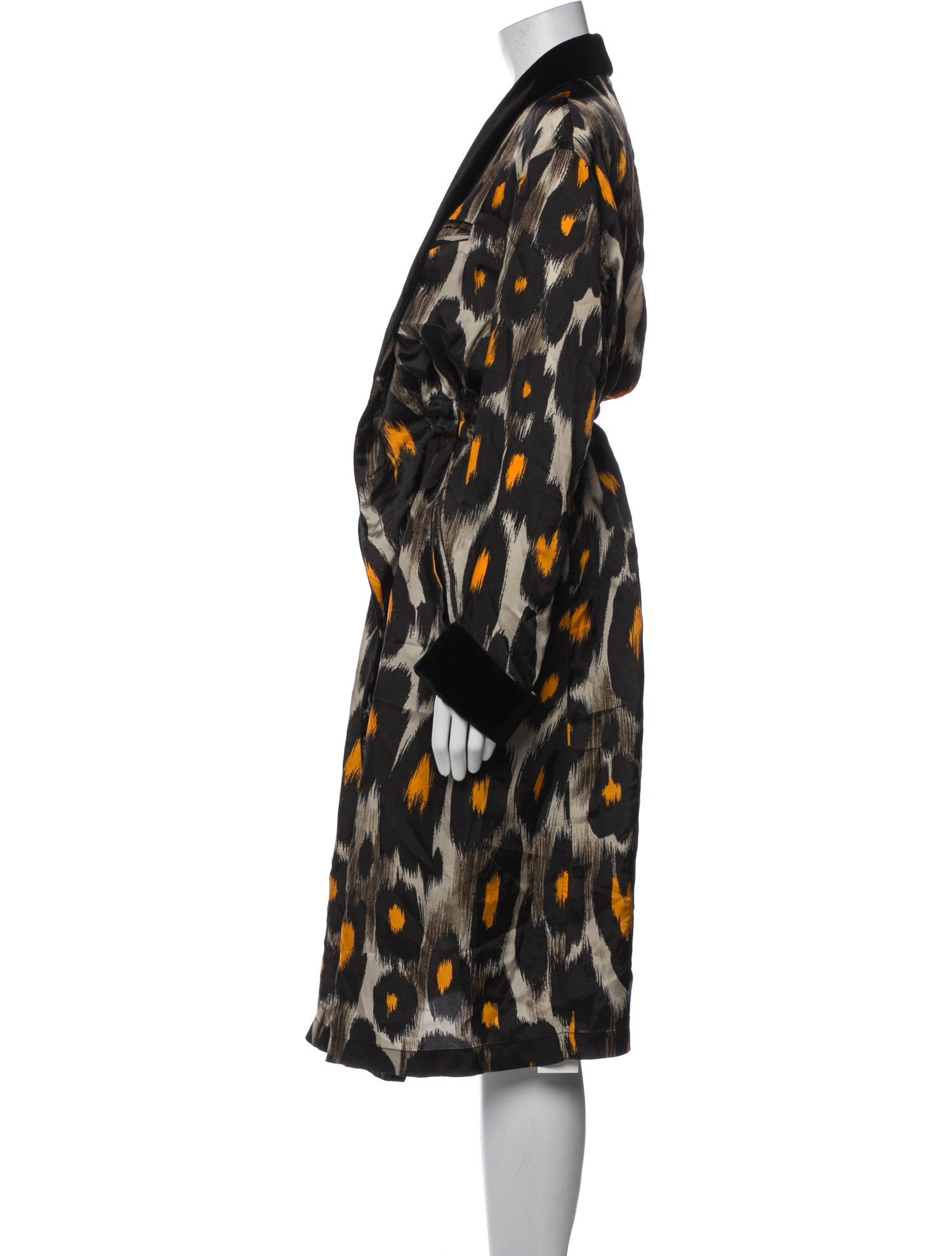 R13 Animal Print Robe