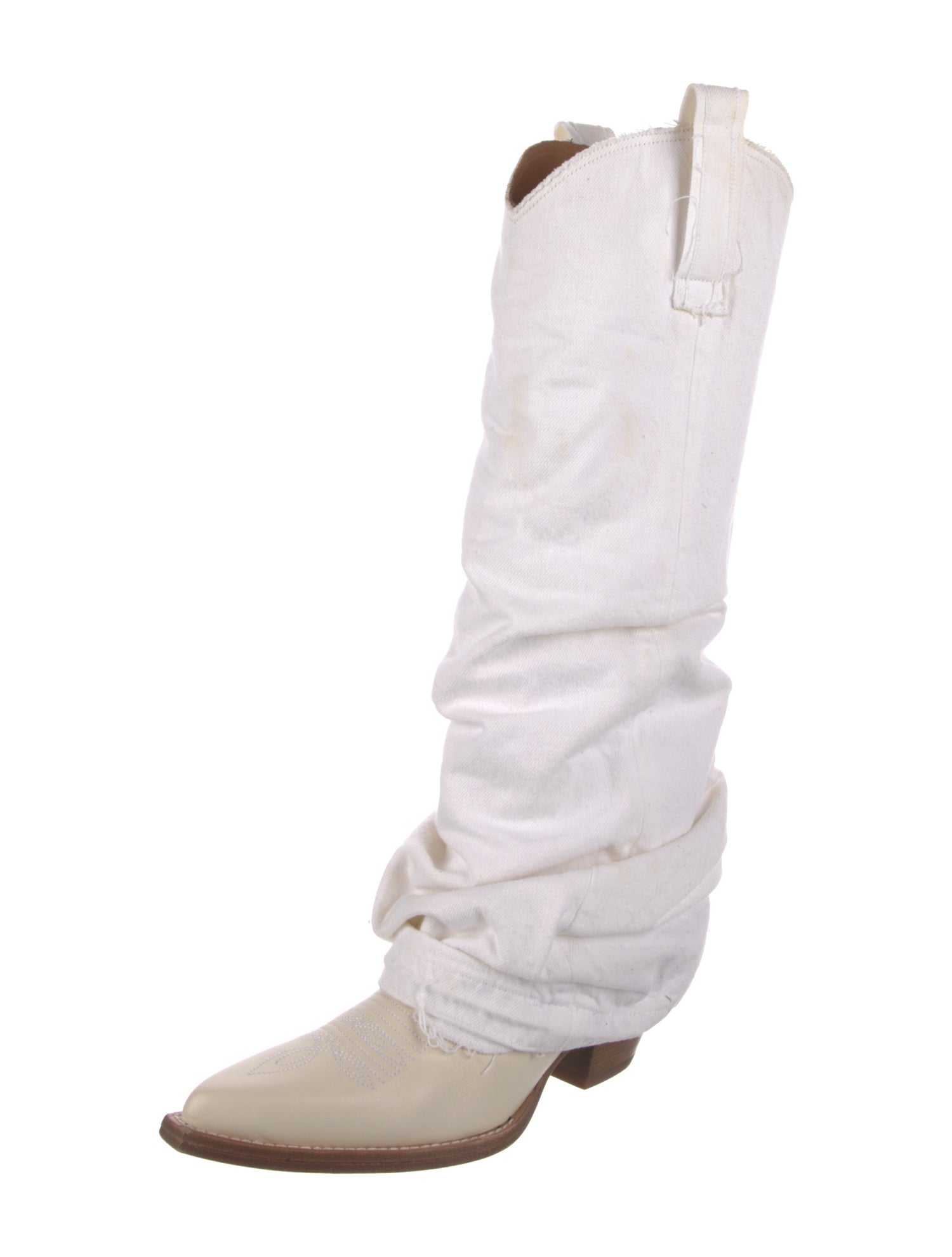 R13 Denim Western Boots