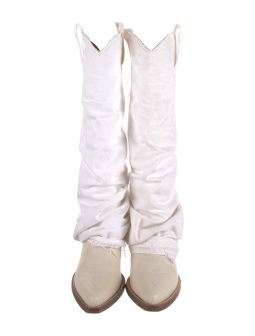 R13 Denim Western Boots