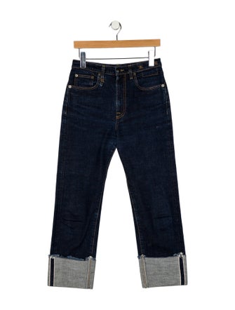 R13 High-Rise Straight Leg Jeans