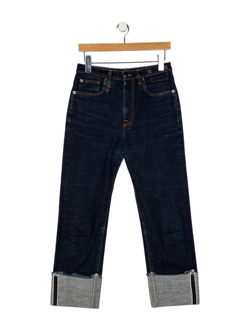 R13 High-Rise Straight Leg Jeans
