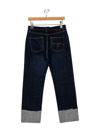 R13 High-Rise Straight Leg Jeans