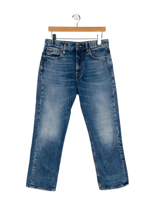 R13 Mid-Rise Straight Leg Jeans